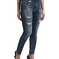 Dolce & Gabbana Elegant High Waist Stretch Denim Jeans