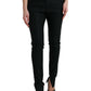 Dolce & Gabbana Elegant Mid Waist Tapered Virgin Wool Pants