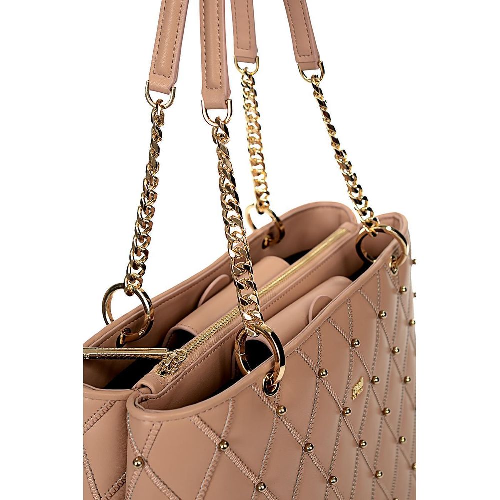 Cavalli Class Quilted Calfskin Chic Shoulder Bag