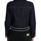 Dolce & Gabbana Elegant Denim Jewel Button Jacket