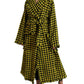 Dolce & Gabbana Chic Houndstooth Virgin Wool Long Coat