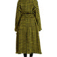 Dolce & Gabbana Chic Houndstooth Virgin Wool Long Coat