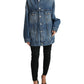 Dolce & Gabbana Elegant Blue Denim Button-Down Jacket