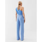 Patrizia Pepe Chic Light Blue Stretchy Jumpsuit Dress