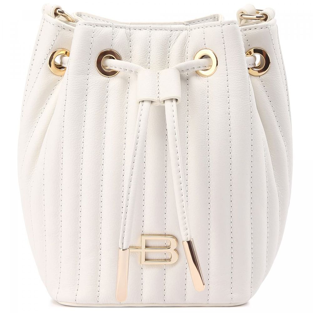 Baldinini Trend Elegant Striped Mini Bucket Shoulder Bag