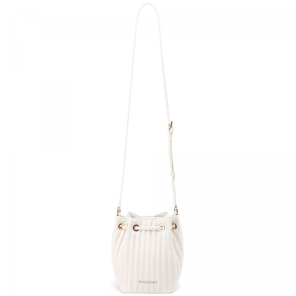 Baldinini Trend Elegant Striped Mini Bucket Shoulder Bag