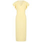 Patrizia Pepe Chic Yellow Elasticized Cocktail Dress