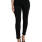 Dolce & Gabbana Elegant Black Mid Waist Stretch Jeans