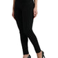 Dolce & Gabbana Elegant Black Mid Waist Stretch Jeans