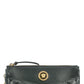 Versace Elegant Black Lamb Leather Crossbody Pouch