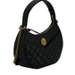 Versace Elegant Half Moon Leather Shoulder Bag