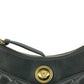 Versace Elegant Half Moon Leather Shoulder Bag