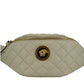 Versace Elegant White Lamb Leather Belt Bag