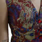 Dolce & Gabbana Multicolor Floral Print Jacquard Waistcoat Vest