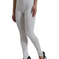 Dolce & Gabbana Elegant High Waist Leggings in White