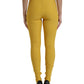 Dolce & Gabbana Elegant High Waist Yellow Leggings