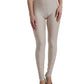 Dolce & Gabbana Chic Beige High Waist Leggings