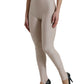 Dolce & Gabbana Chic Beige High Waist Leggings