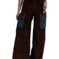 Dolce & Gabbana Elegant High-Waist Corduroy Cargo Jeans