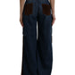 Dolce & Gabbana Elegant High-Waist Corduroy Cargo Jeans