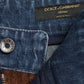 Dolce & Gabbana Elegant High-Waist Corduroy Cargo Jeans