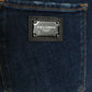 Dolce & Gabbana Elegant Dark Blue Mid Waist Stretch Jeans