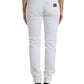 Dolce & Gabbana Chic White Stretch Denim Jeans