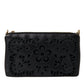 Dolce & Gabbana Elegant Embroidered Leather Clutch