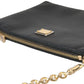 Dolce & Gabbana Elegant Embroidered Leather Clutch