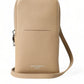 Dolce & Gabbana Chic Beige Leather Crossbody Phone Bag