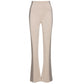 Patrizia Pepe Chic Beige Slim Fit Trousers with Side Bands