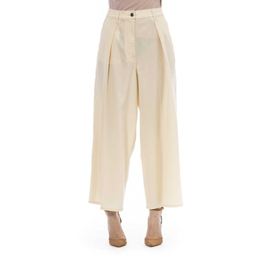 Jacob Cohen Beige Virgin Wool Women Pants