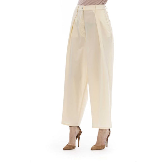 Jacob Cohen Beige Virgin Wool Women Pants