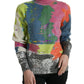 Dolce & Gabbana Multicolor Mohair Turtleneck Casual Sweater