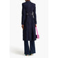 Dolce & Gabbana Blue Denim Long Coat with Exquisite Stitch Detail