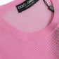 Dolce & Gabbana Elegant Pink Crew Neck Tank Top