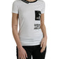 Dolce & Gabbana Chic Monochrome Crew Neck Tee