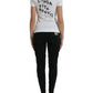 Dolce & Gabbana Chic Monochrome Crew Neck Tee