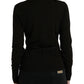 Dolce & Gabbana Elegant Black Virgin Wool Cardigan