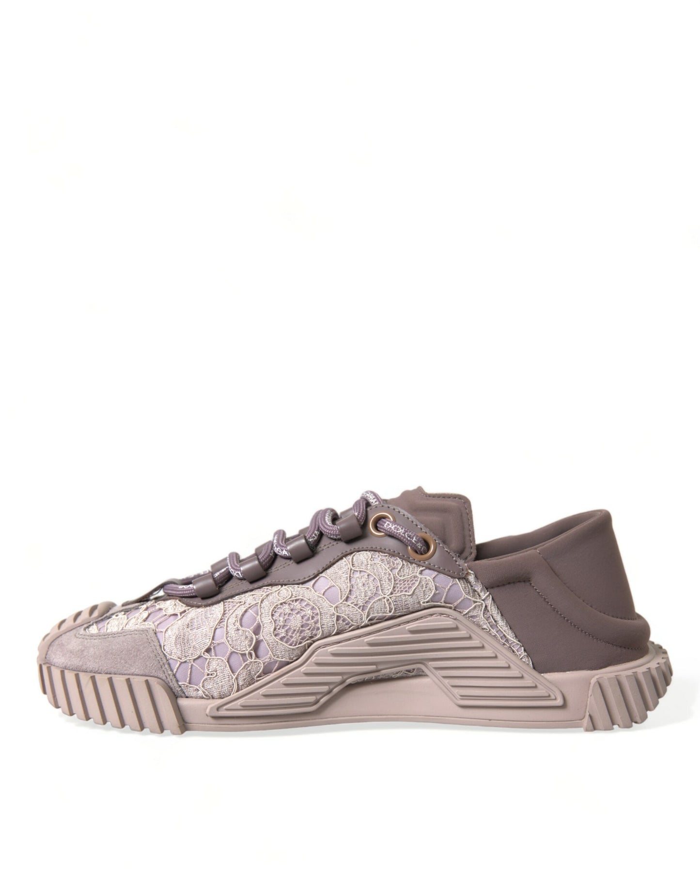 Dolce & Gabbana Chic Pink NS1 Lace-Up Sneakers