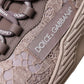 Dolce & Gabbana Chic Pink NS1 Lace-Up Sneakers