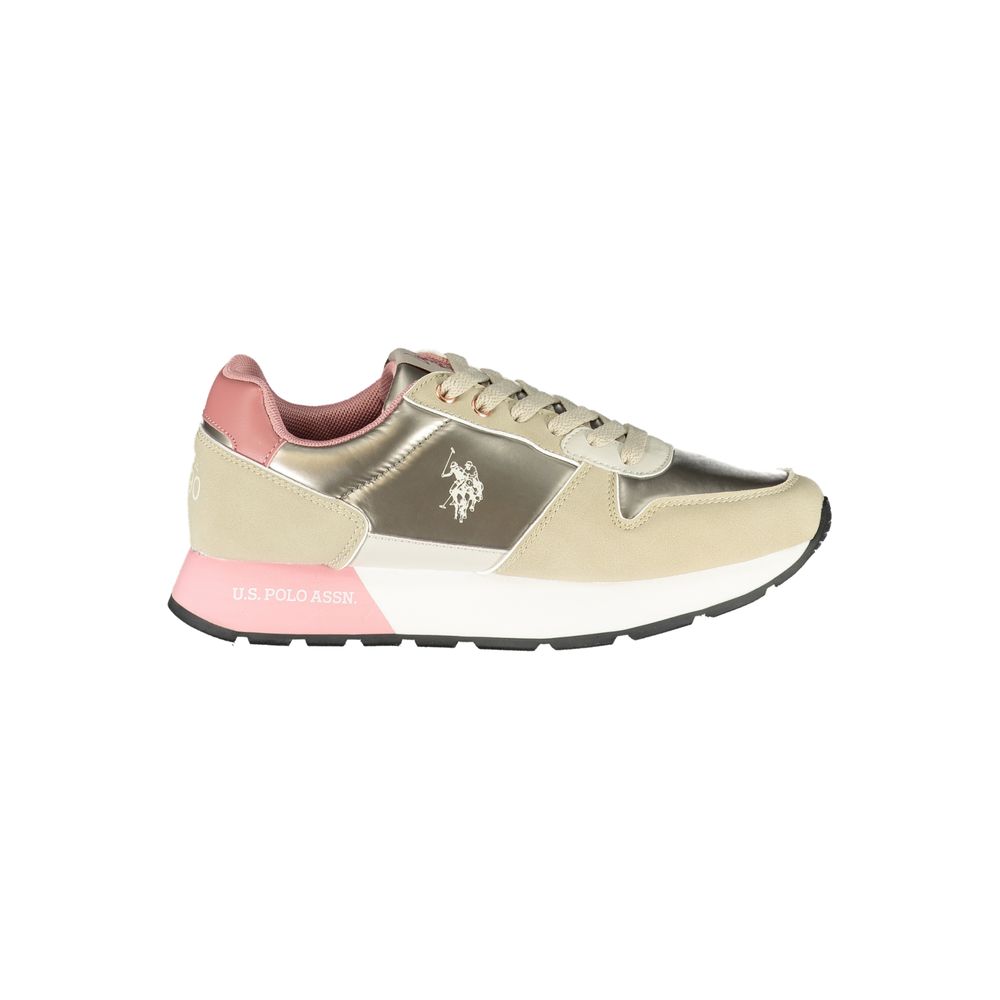 U.S. POLO ASSN. Beige Polyester Women Sneaker