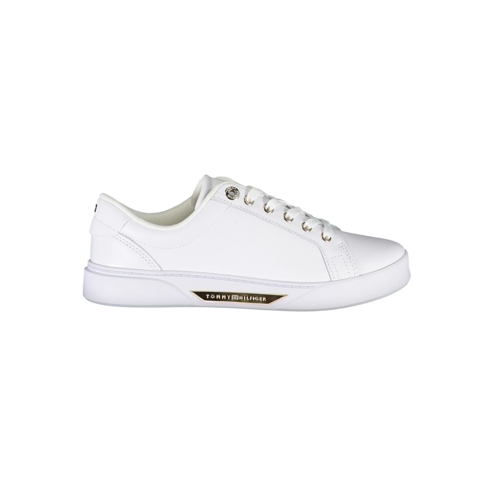 Tommy Hilfiger White Leather Women Sneaker