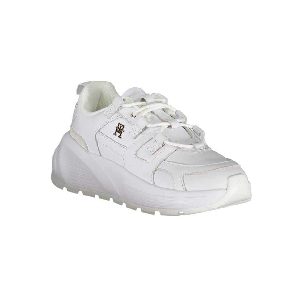 Tommy Hilfiger White Leather Women Sneaker