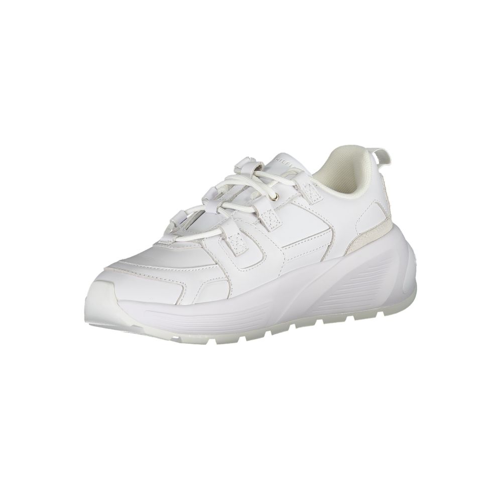 Tommy Hilfiger White Leather Women Sneaker