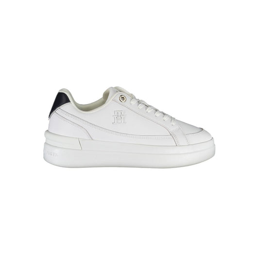 Tommy Hilfiger White Leather Women Sneaker