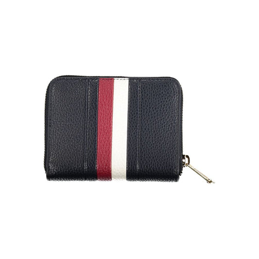 Tommy Hilfiger Elegant Blue Wallet with Contrasting Accents