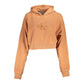 Calvin Klein Chic Orange Hooded Sweatshirt with Embroidery