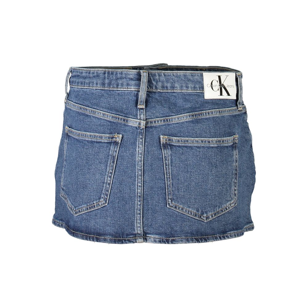 Calvin Klein Chic Denim Mini Skirt with Eco-Conscious Twist