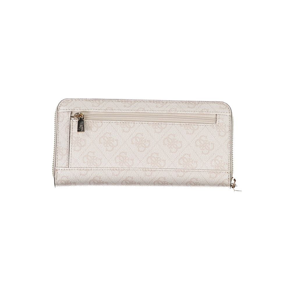 Guess Jeans Chic White Multi-Compartment Wallet